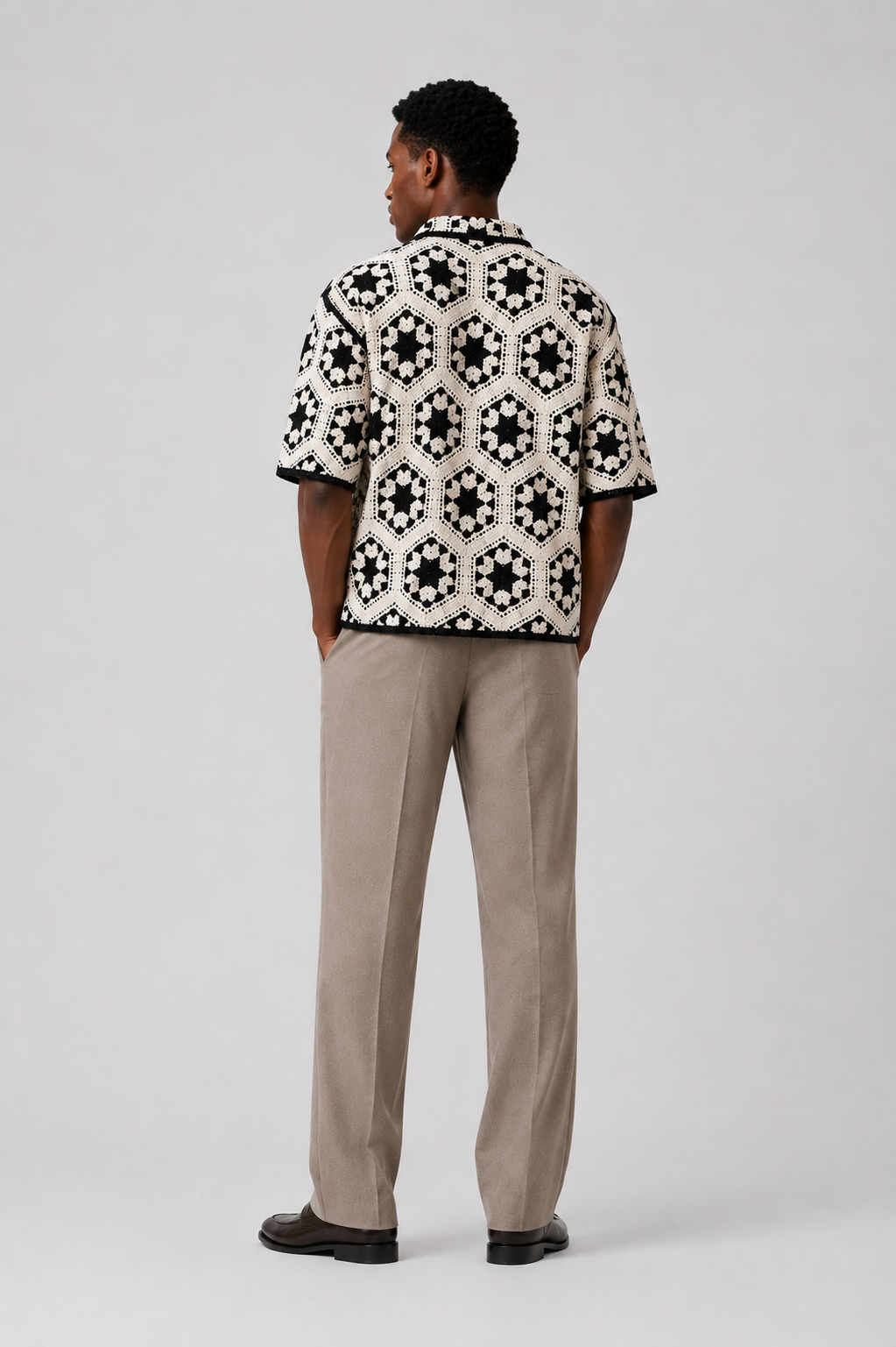 Camisa Resort Off White Texturizada