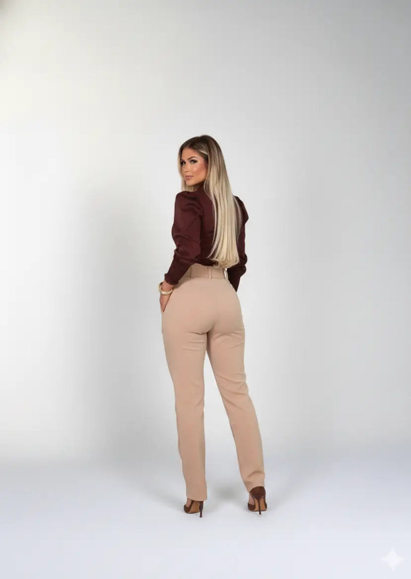 Calça Alfaiataria Scarllet - Bege