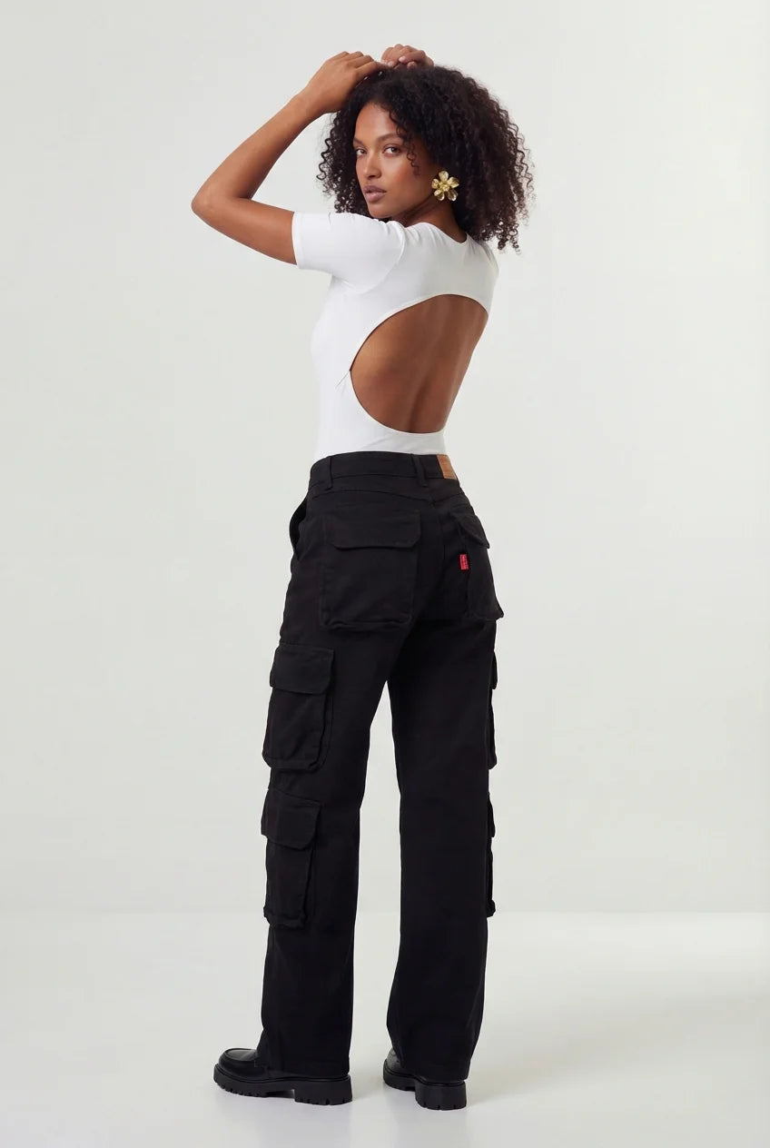 Calça Cargo Tatiana Preto