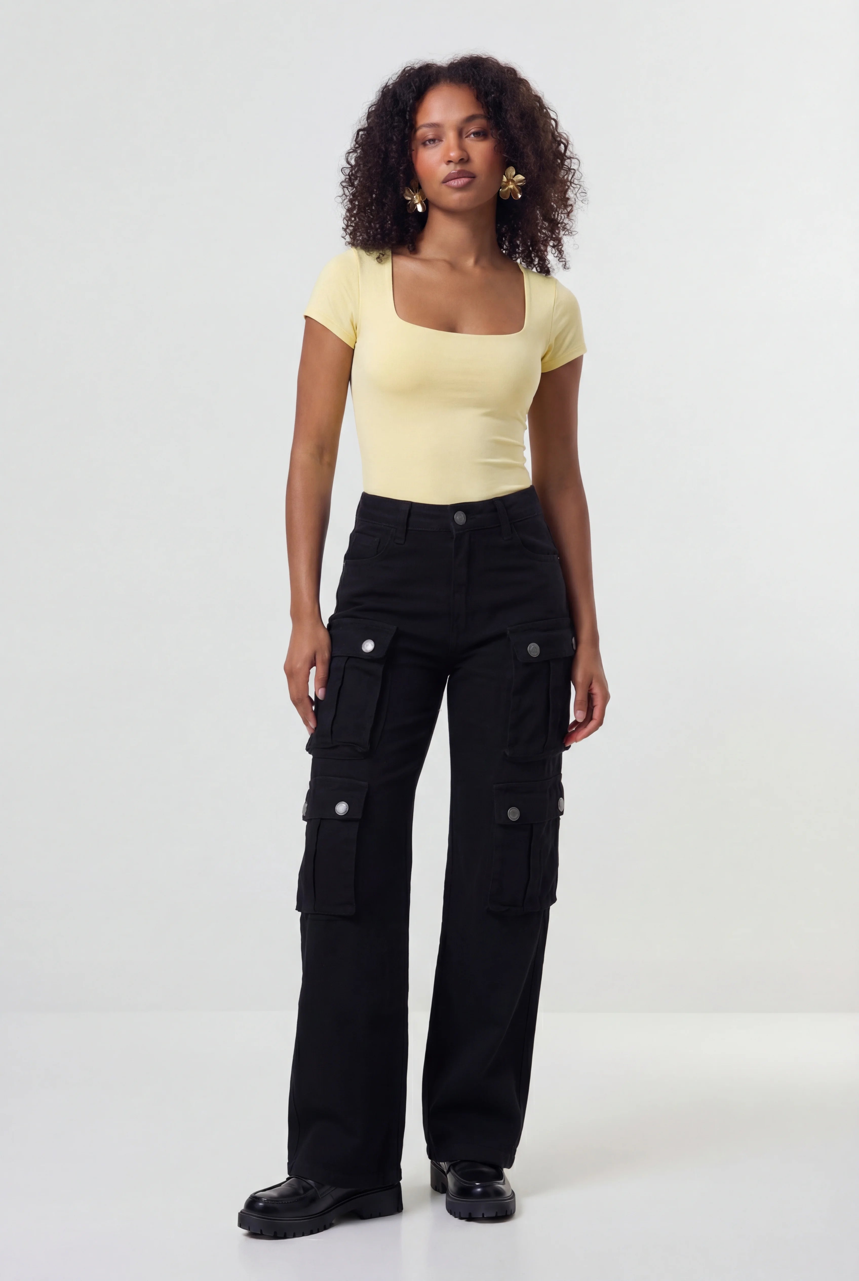 Calça Cargo Yara Preto