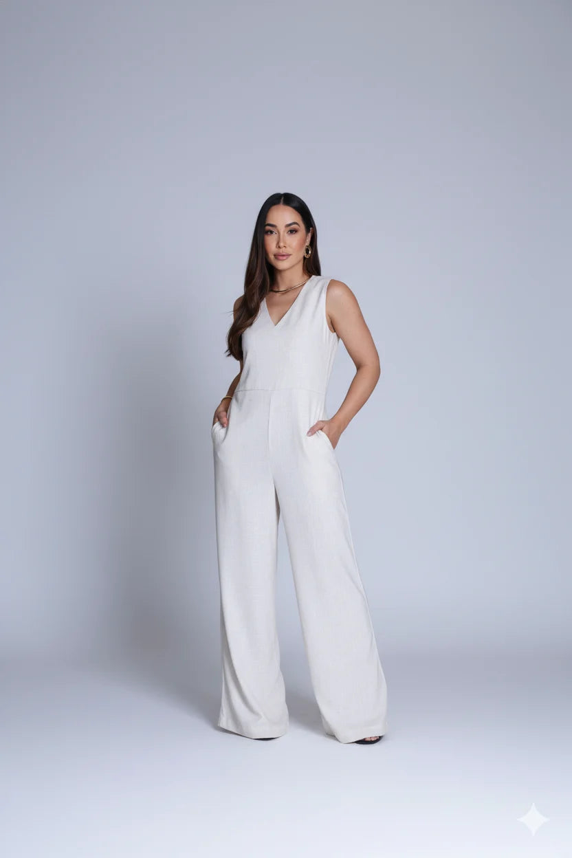 Macacão Camila - Off White