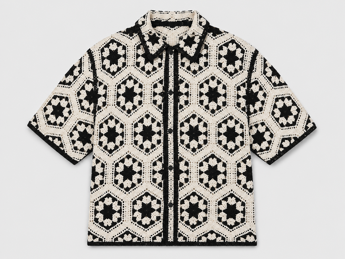 Camisa Resort Off White Texturizada