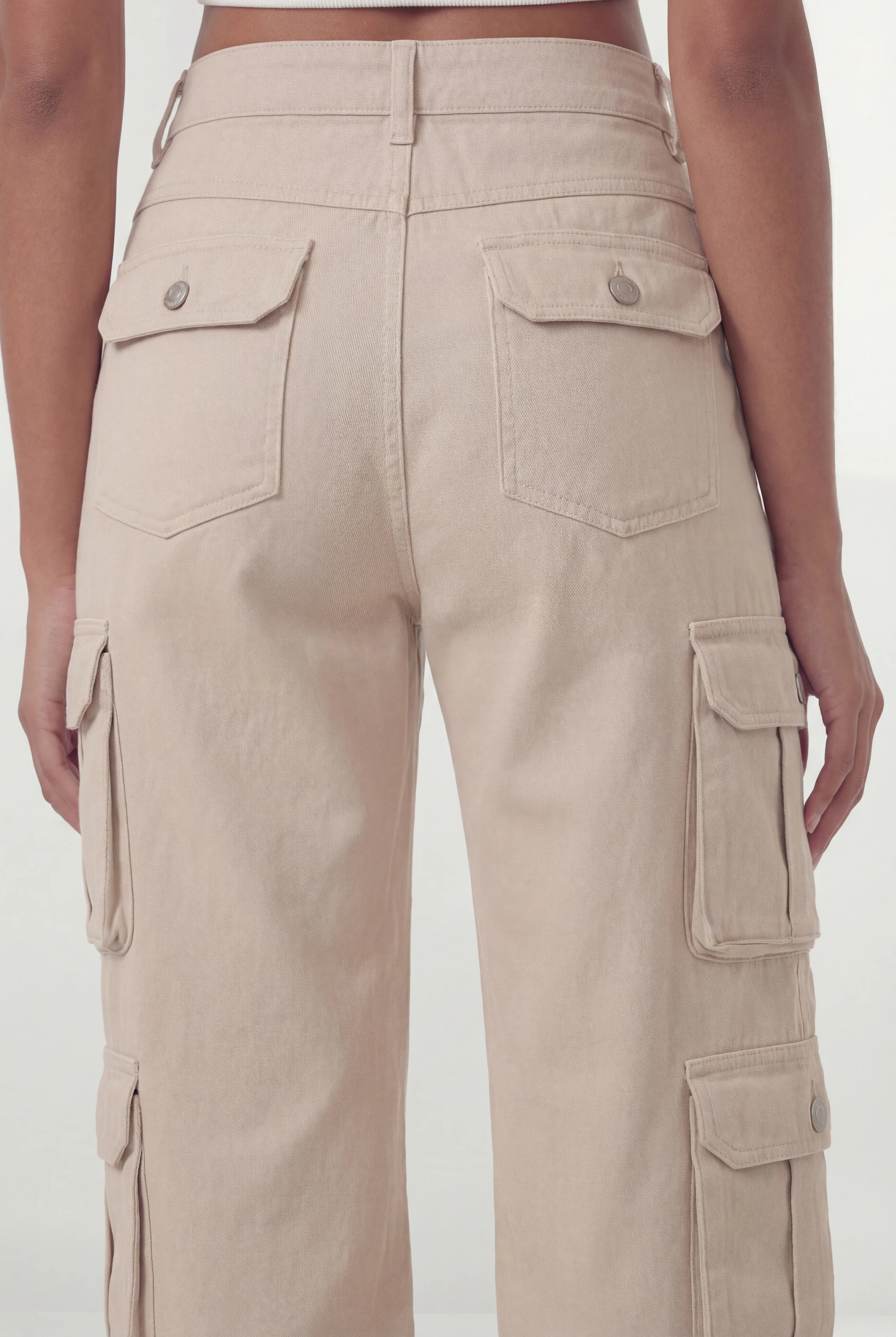 Calça Cargo Chloe Bege