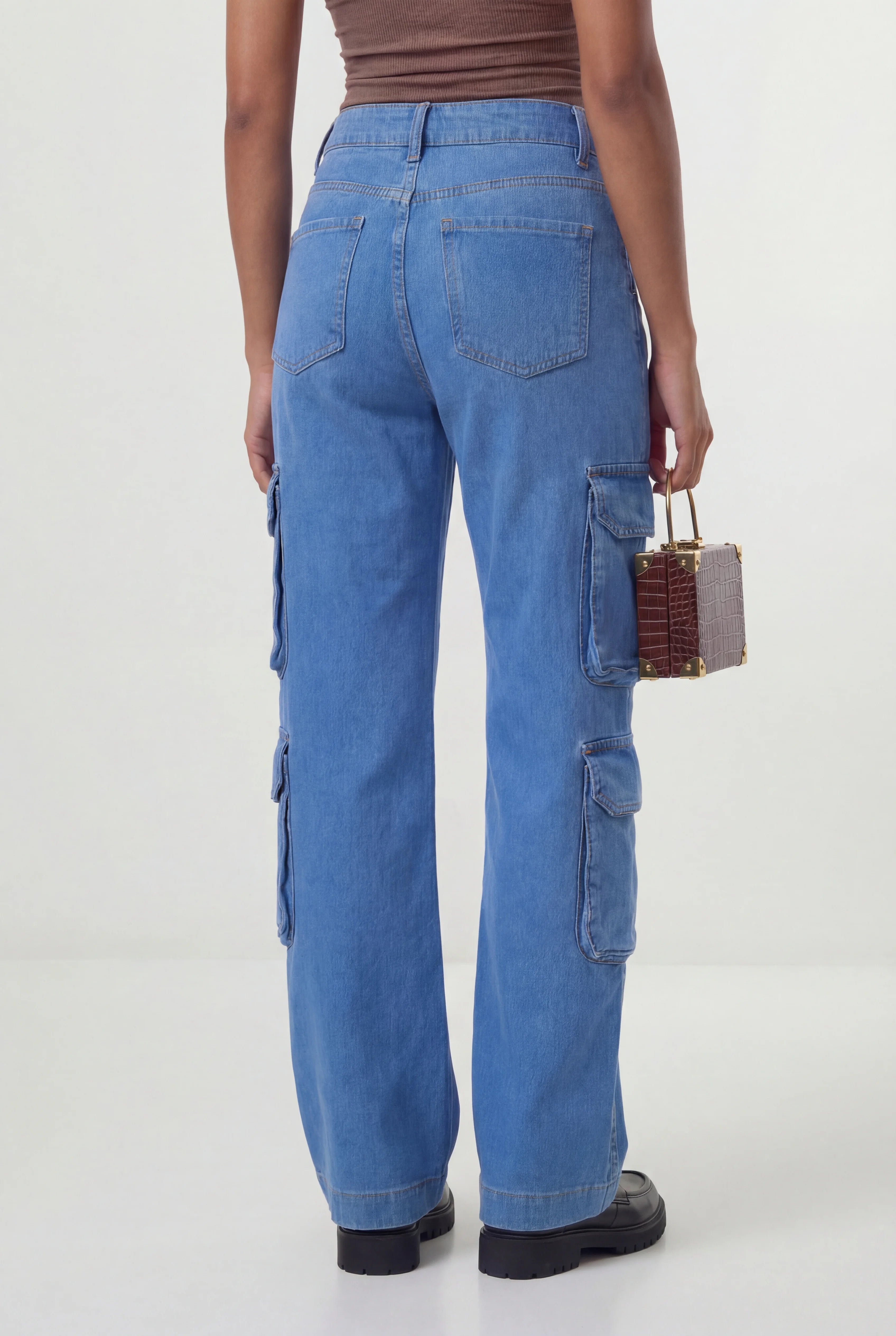 Calça Cargo Eliana Azul