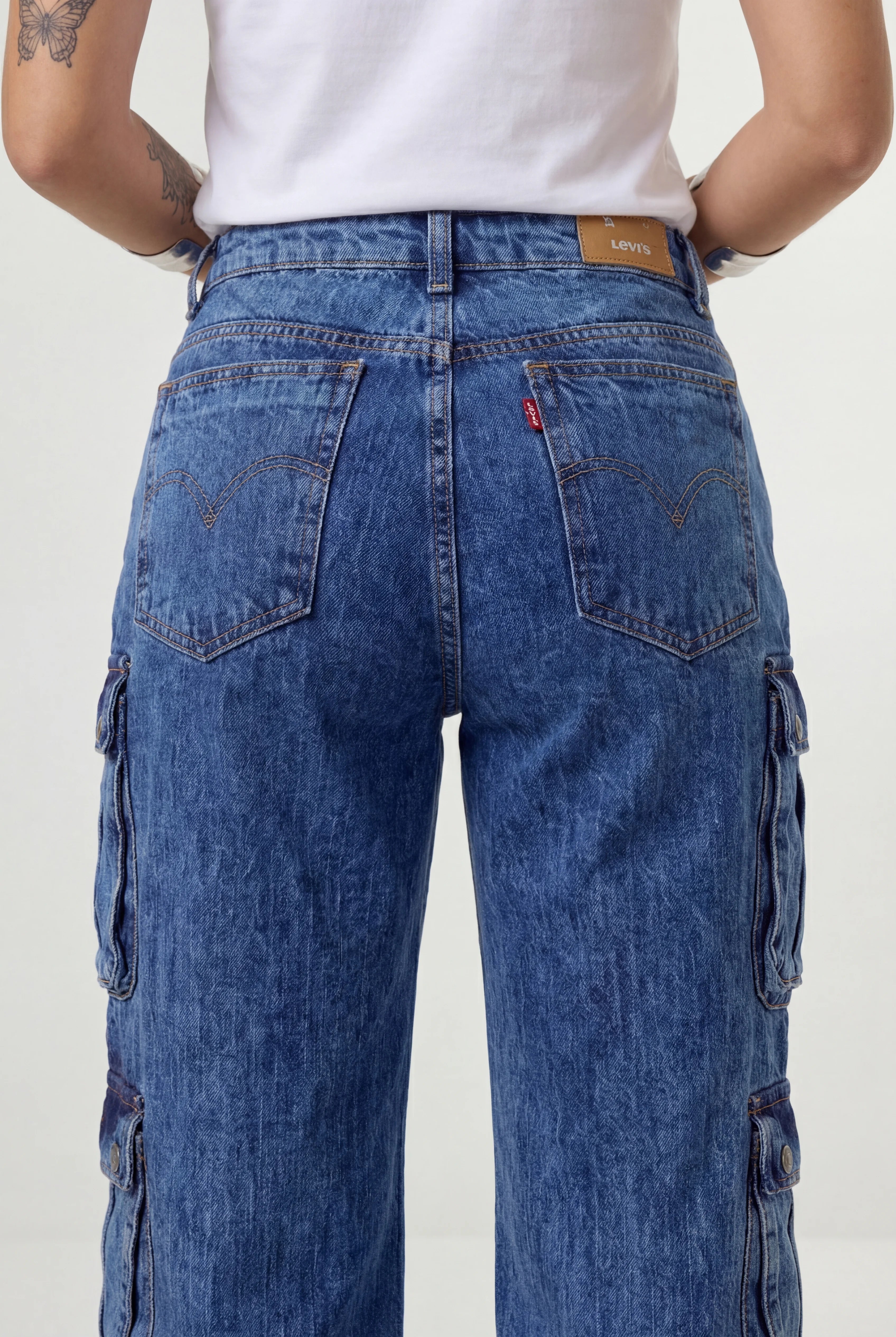 Calça Cargo Marcelle Azul