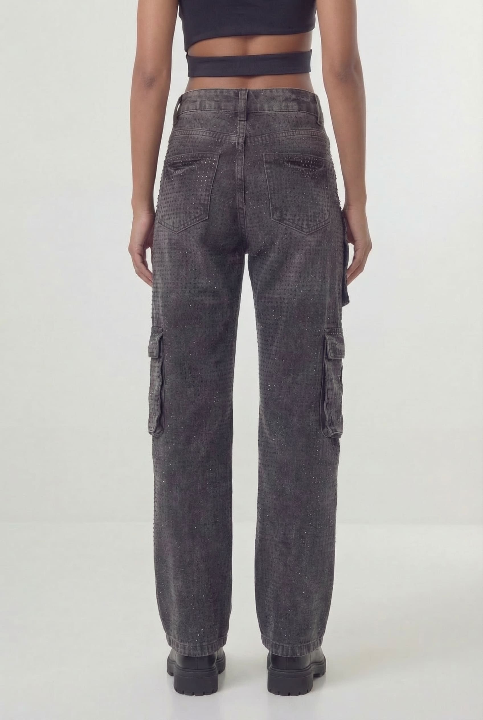 Calça Cargo Oliviana Marmorizada