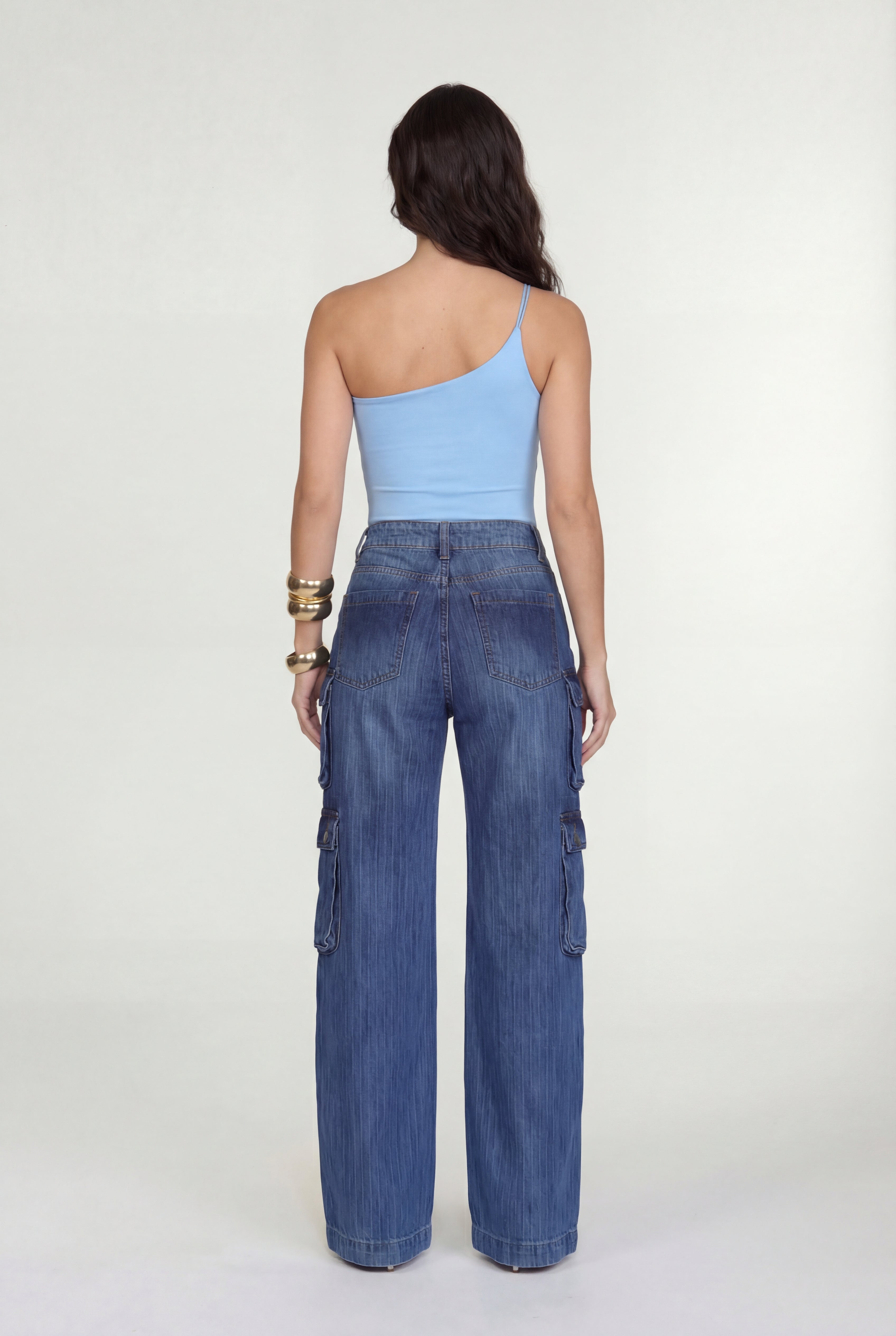 Calça Cargo Paloma Azul