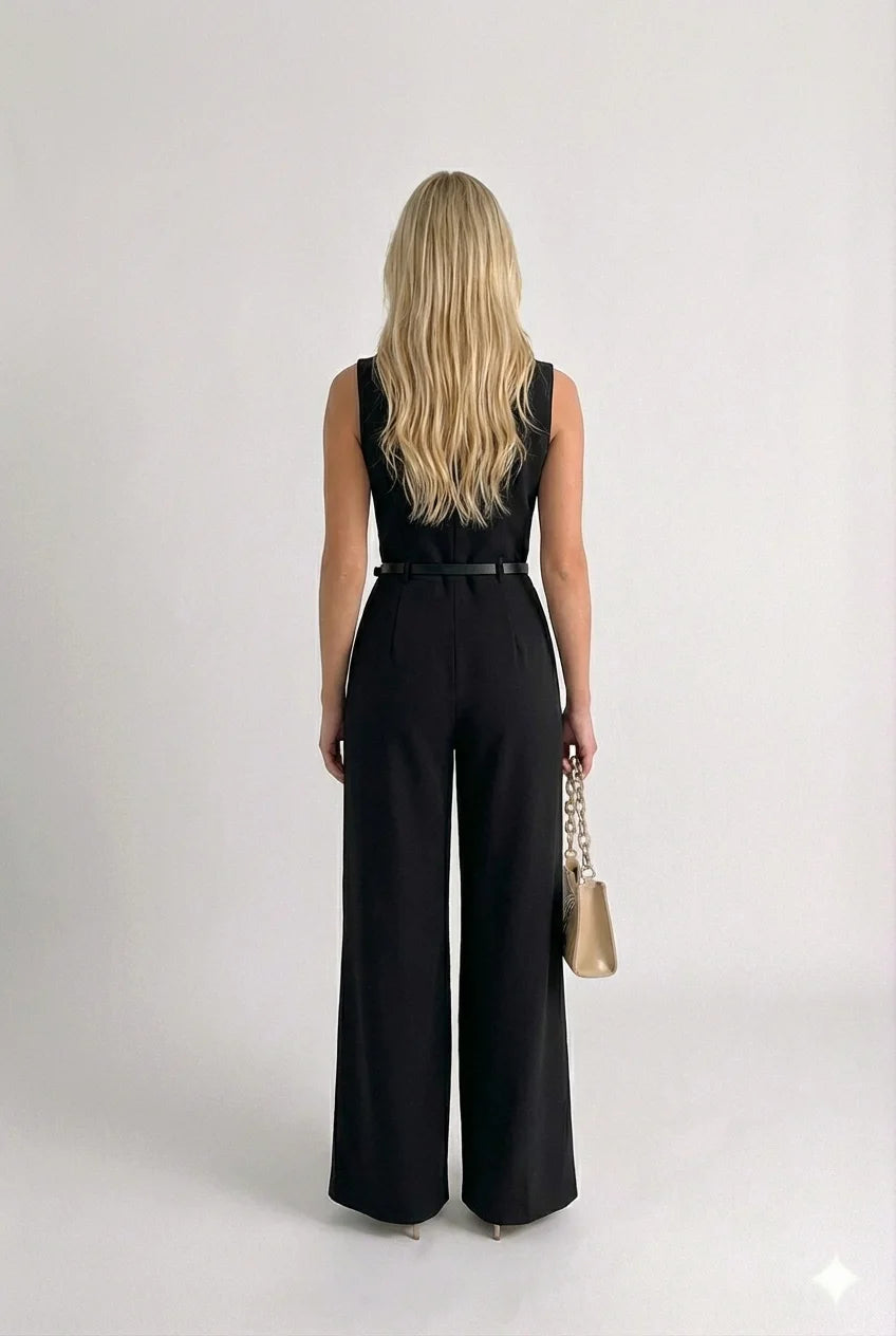 Macacão Alfaiataria Debora - Preto