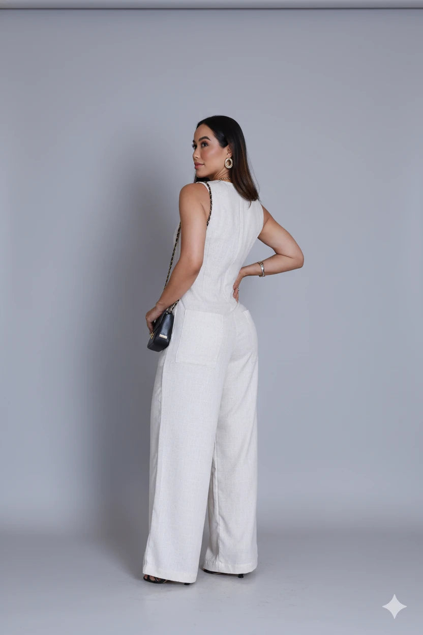 Macacão Camila - Off White