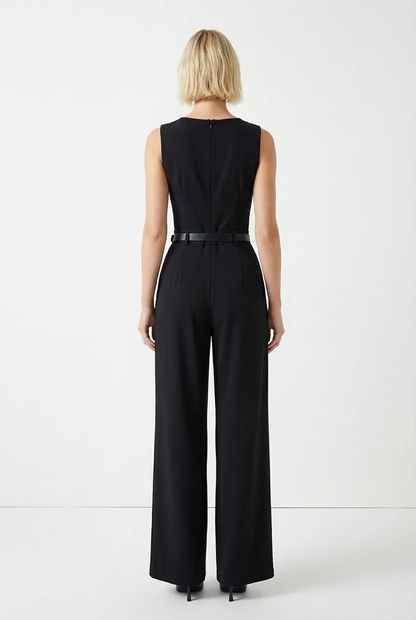 Macacão Elegance Lissandra - Preto